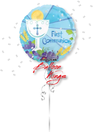 First Communion Celebration Balloon PNG Image