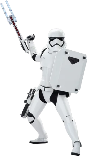 First_ Order_ Stormtrooper_ Pose PNG Image