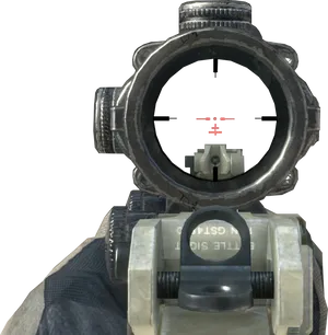 First Person Shooter Scope View PNG Image