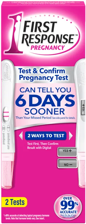 First Response Pregnancy Test Pack PNG Image