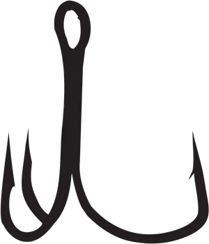 Fishing Hook Silhouette PNG Image