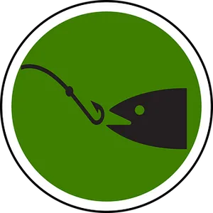 Fishing Hookand Fish Icon PNG Image