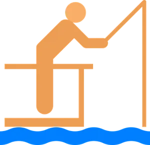 Fishing Iconon Dock PNG Image