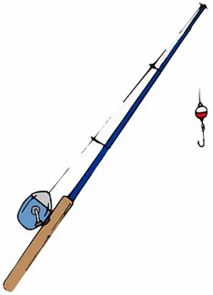 Fishing Rodand Reel Illustration PNG Image