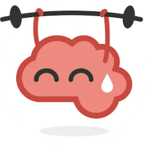 Fitness Cloud Lifting Weights PNG Image