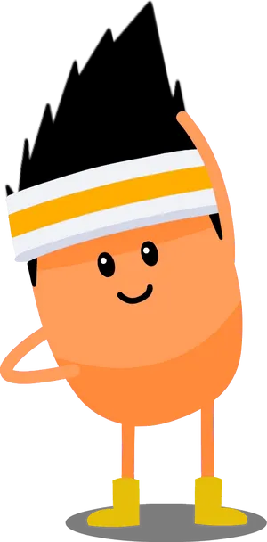 Fitness Enthusiast Cartoon Character PNG