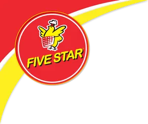 Five Star Logo Graphic PNG Image