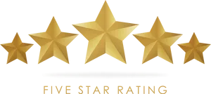 Five Star Rating Graphic PNG Image