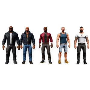 Fivem Custom Clothing Lineup Png Vea PNG Image