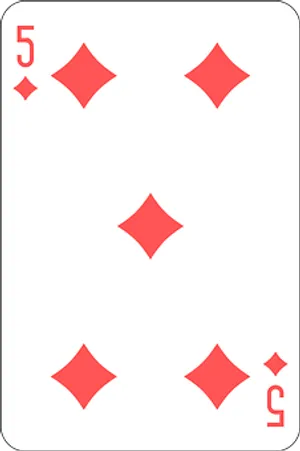 Fiveof Diamonds Playing Card PNG Image