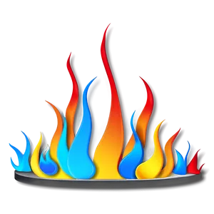 Flame Art Border Png Sis PNG Image