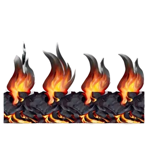 Flame Barrier Border Png Hpk PNG Image