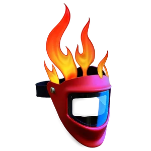 Flame Design Welding Helmet Png 22 PNG Image