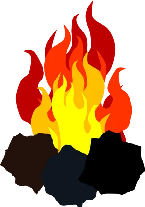 Flame Illustration Vector Art PNG Image