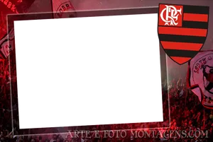 Flamengo Fans Frame Template PNG Image