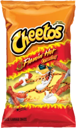 Flamin Hot Crunchy Cheetos Package PNG Image