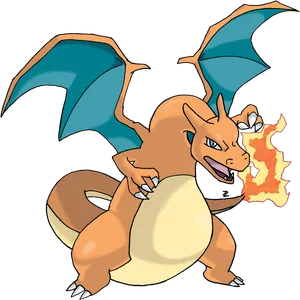 Flaming_ Charizard_ Pokemon PNG Image