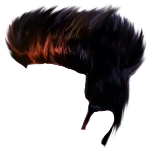 Flaming_ Hair_ Art_ Digital_ Rendering PNG Image