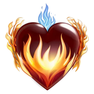 Flaming Heart Transparent Png 53 PNG Image