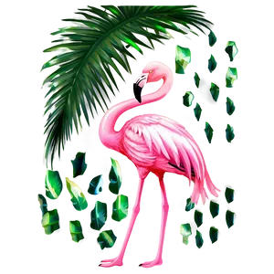 Flamingo Tropical Paradise Png 06292024 PNG Image