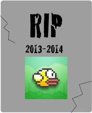 Flappy Bird R I P Tribute PNG Image