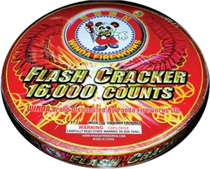 Flash Cracker16000 Counts Fireworks Packaging PNG Image