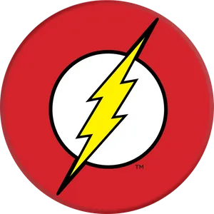 Flash Superhero Logo PNG Image