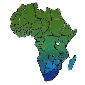 Flat Africa Outline Png Pcf PNG Image