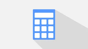 Flat Design Calculator Icon PNG Image