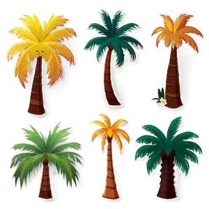 Flat Design Palm Tree Emoji Png Pni PNG Image