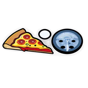 Flat Design Pizza Vector Png Med2 PNG Image