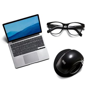 Flat Lay Computer Mockup Png 26 PNG Image