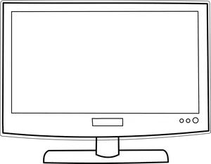 Flat Screen Monitor Clipart PNG Image