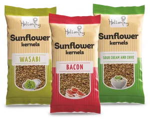 Flavored Sunflower Kernels Packaging PNG Image