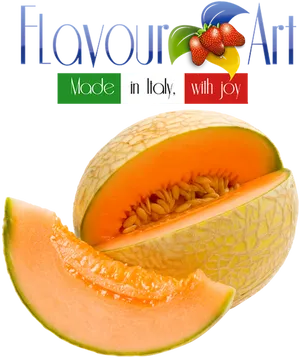 Flavour Art Cantaloupe Italian Brand PNG Image