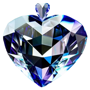 Flawless Diamond Heart Icon Png 68 PNG Image