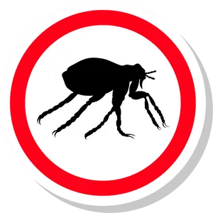 Flea Silhouette Target PNG Image