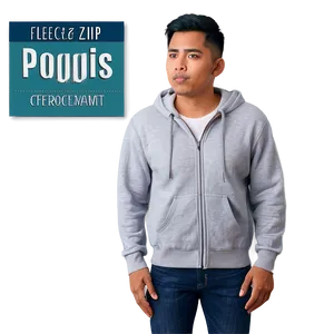 Fleece Zip Up Hoodie Png Mqn99 PNG Image