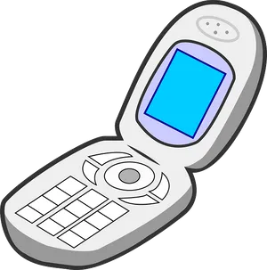 Flip Phone Vector Illustration PNG Image