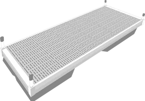 Floating Dock Rendering PNG Image