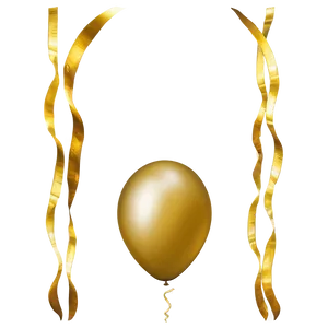 Floating Gold Balloon Png Bad26 PNG Image