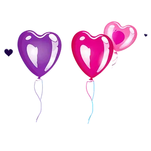 Floating Heart Balloon Png Jbj PNG Image