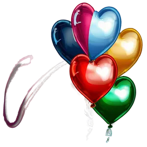 Floating Heart Balloon Png Ubr81 PNG Image