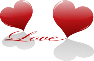 Floating Hearts Love Graphic PNG Image