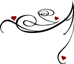 Floating Heartson Black Background PNG Image