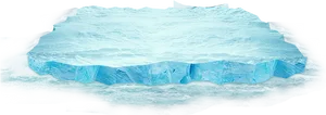 Floating Iceberg Isolatedon Black PNG Image