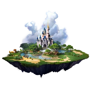 Floating Islands Magic Kingdom Png 06132024 PNG Image