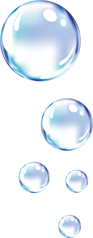 Floating Soap Bubbles Transparent Background PNG Image