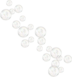 Floating Soap Bubbles Transparent Background PNG Image