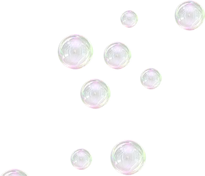 Floating Soap Bubbles Transparent Background PNG Image